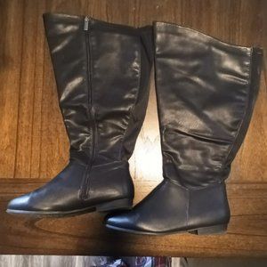 Avenue Orlando Calf High Boots-Black 10WW Worn Once